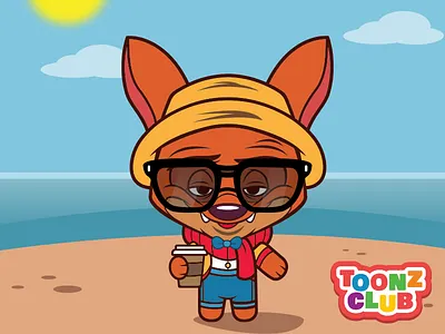 Cool day in Miami cartoon illustration illustrator vector