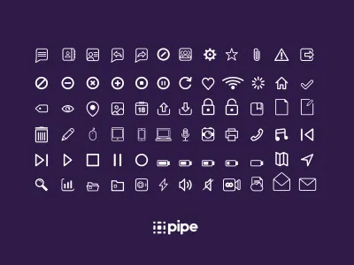 Pipe Icons branding hashtag icons identity media messenger pipe support