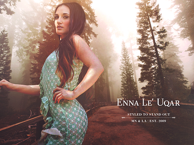 Enna Le' Uqar branding composite fashion magazine photography post production typography