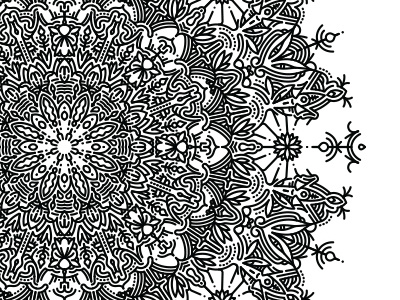 Mandala geometric illustrator mandala method process symmetry