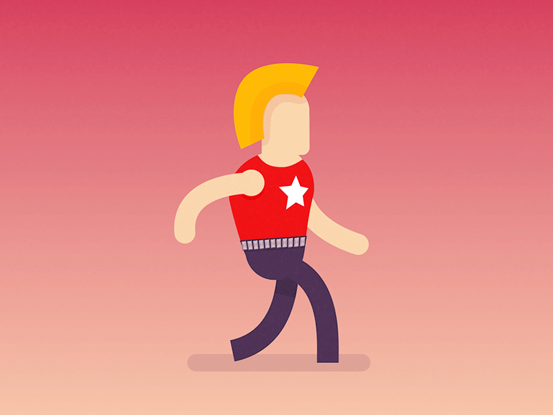 Late For Rehearsal animation illustration late punkrock rehearsal simple walk walking