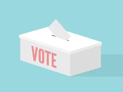 Election Day! america ballot ballot box election government icon illustration vector vote