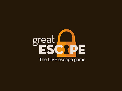 Great Escape Logo escape game lock logo new zeland