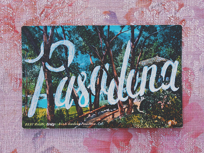 Second Chance Postcard #4 art california lettering paint pasadena postcard travel typography vintage