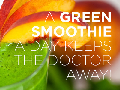 A smoothie a day... gotham photography typography