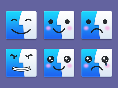 Finders cute finder icon kaomoji kawaii mac mighty finder yosemite