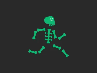 Skeleton Avatar app avatar game illustration quickfractions skeleton unlock vector