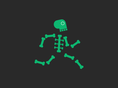 Skeleton Avatar app avatar game illustration quickfractions skeleton unlock vector