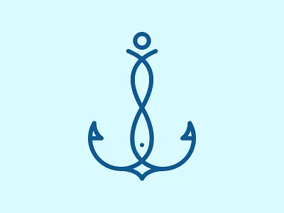 See Southampton Logo anchor fish nautical person see