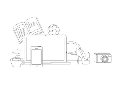 Blog life camera coffe design hobby illustration ios iphone read smartphone webdesign