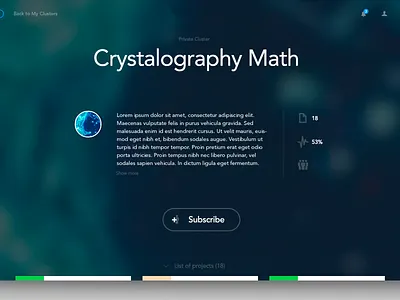 Brainstorming platform - WIP blur design fullscreen minimal subscribe ui web