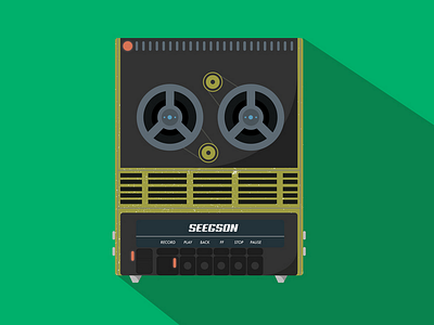 Alien: Isolation - Recorder alien alien isolation design flat graphic green icon icon design illustration science science fiction