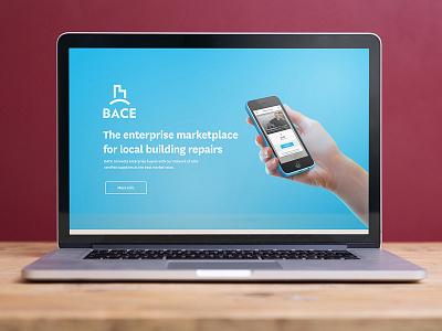 Local Building Repair Site app blue brand logo marketplace mobile repairs service ui ux webdesign website