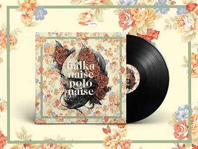 Balkanaise Polonaise mixtape cover cover flowers mixtape music skull typography
