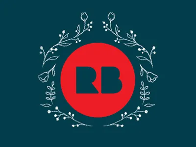 Holiday Logo decorative decorative floral holly illustration laurel leaves logo redbubble texture wreath