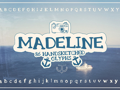 Madeline Handsketched Font font fonts handmade font handsketched font slab serif font