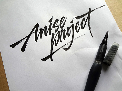 Anise Project calligraphy calligraphy and lettering artist calligraphy artist calligraphy logo et lettering evgeny tkhorzhevsky font hand lettering logo lettering artist lettering logo logo type