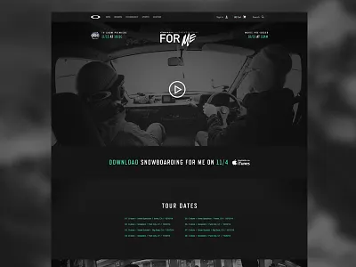 Oakley - Snowboarding For Me design oakley website