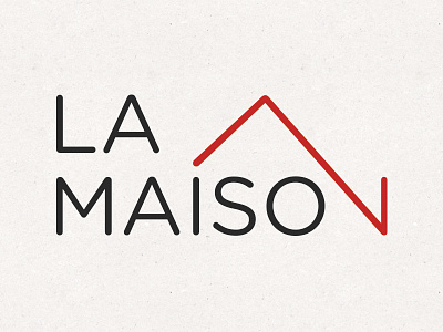 La maison house lllustrator logo logotype maison typo vector