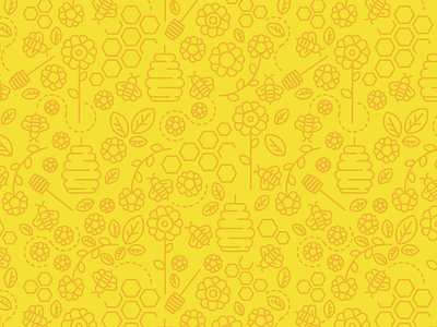 Bees pattern background bees flower honey honeycomb leaf nature pattern