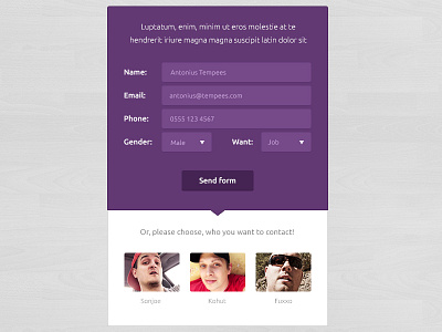 Flat Form Free Template download free from tempees