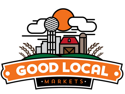 Good Local dallas farmers lines logo market mono weight thick