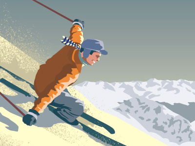 Mountain Skier mountains skier vector