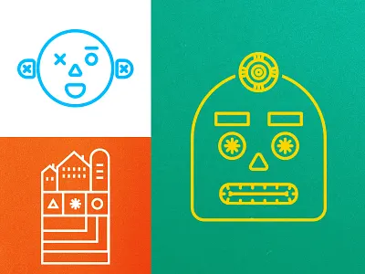 Color Grids - Thick Strokes