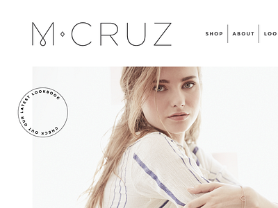 Melissa Cruz | Website Concept contrast geometric jewelry modern simple website design white space