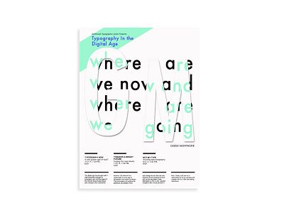 Typography allison appleson design digital futura helvetica poster text typography