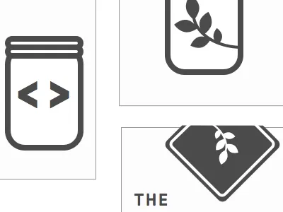 Simplified brand idea for The Mason Jar