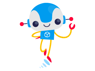 BliipBot bliipbox character design mascot nerd robot sherlock vip