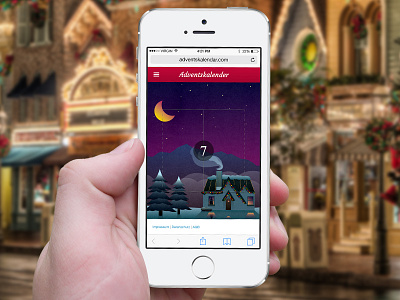 Advents Calendar Mobile advents christmas mobile smartphone ui ux