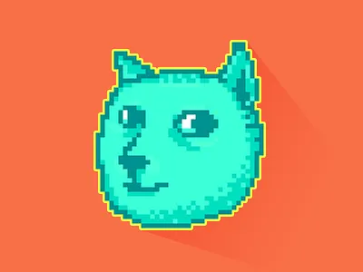 Doge color cool dog doge funny happy ui visual