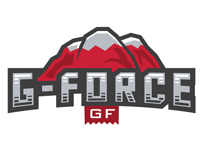 Apparel Logo display force gray logo mountain red tag