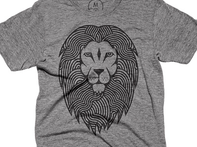 Lion Heart cotton bureau illustration lion lion heart t shirt