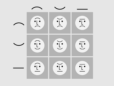 The Pantheon of Human Emotion icon illustration