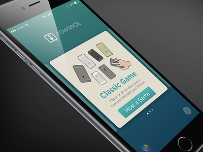 Downside Classic Game Screen app design game illustration interface ios ui ux