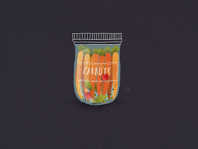 Carrots autumn carrot harvest jar pickled