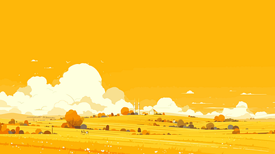 Yellow Monochromatic Landscape 🌄