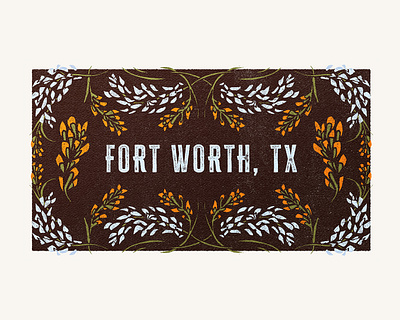 Wildflower Design | Fort Worth, TX illustration texas