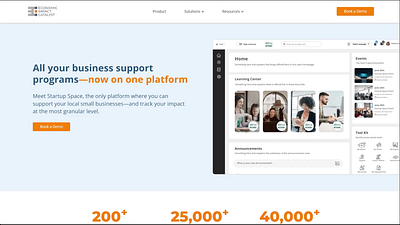 Website Redesign for Economic Impact Catalyst graphic design ui ux web design