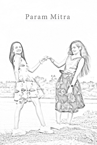 Sketch editng friendship graphic design image sketch