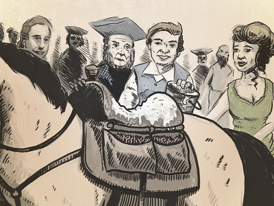 We're Newbridge, We're Comin' To Get Ya! adult swim cartoon horse illustration the best show traditional washington wfmu