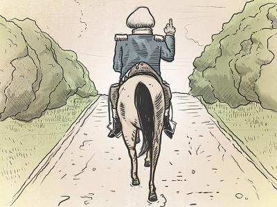 We're Newbridge, We're Comin' To Get Ya! adult swim cartoon horse illustration the best show traditional washington wfmu