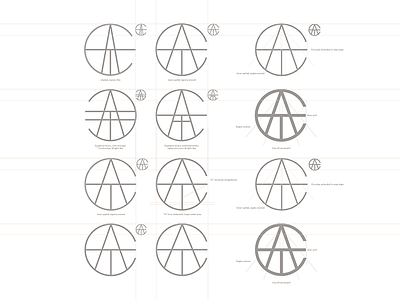 ATC "Amalgam" Monogram architecture atc brutalist cipher custom drew rios emblem logo mark minimal monogram type