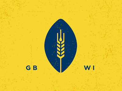 Titletown Brewing Co. barley beer football identity logo packers