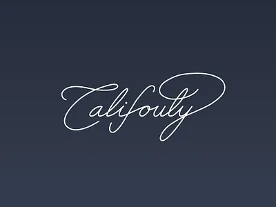 Califouty Shot handwriting script
