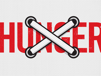 Stomp Out Hunger hunger shoe shoelaces x