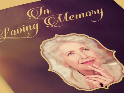 In Loving Memory Funeral Program in loving memory in memory of loswl memorial memorial service memorial service program mother flyer obituary program for funeral program templates template for funeral program